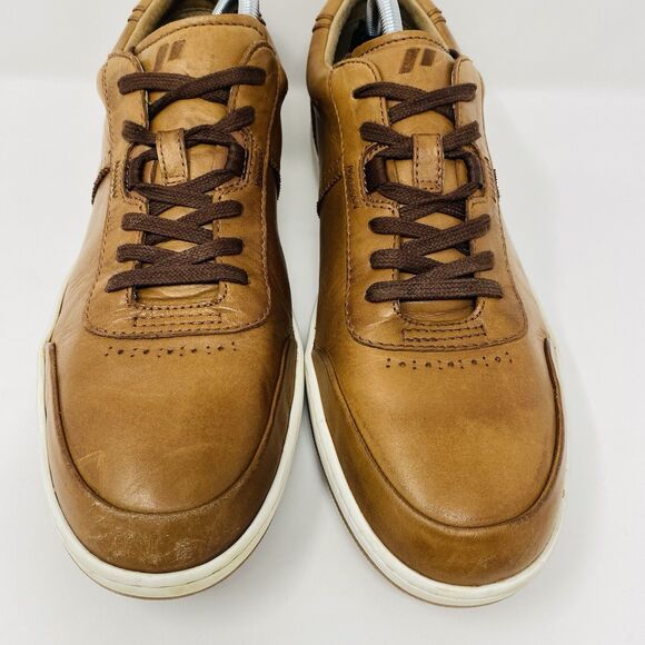 Piloti Men’s Avenue 11.5 Cognac Brown Burnished Leather Driving Shoes Comfort main image 16